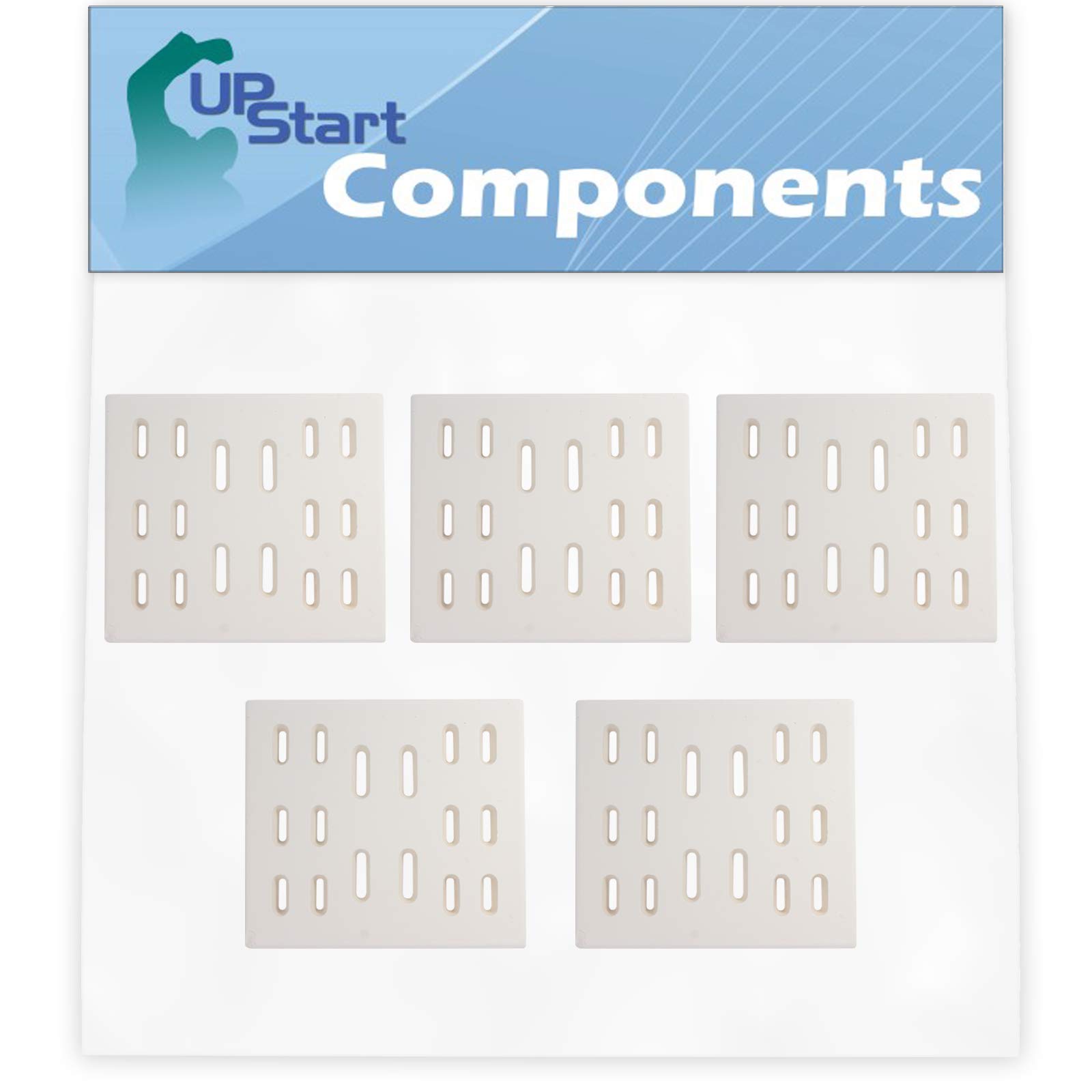 5-Pack BBQ Grill Heat Shield Plates for Samsung Y0660NG - Replacement Ceramic Flame Tamers, Guards & Deflectors (8