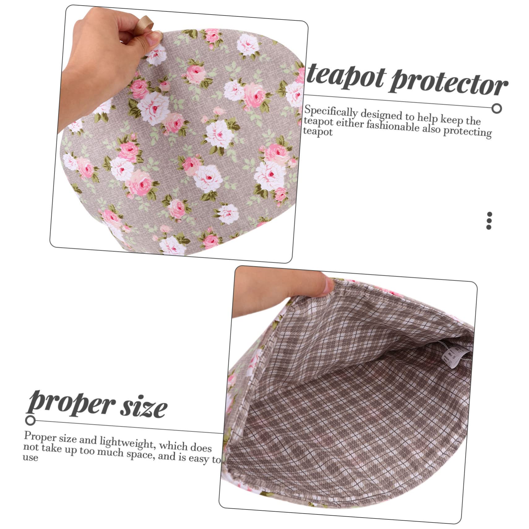 Zerodeko Floral Tea Pot Cover - Insulated Tea Cozy for Teapots, Kettle Warmer & Dustproof Cover - Thick Cotton Teapot Cozy for Home, Kitchen & Tea Parties - Perfect Gift for Tea Lovers
