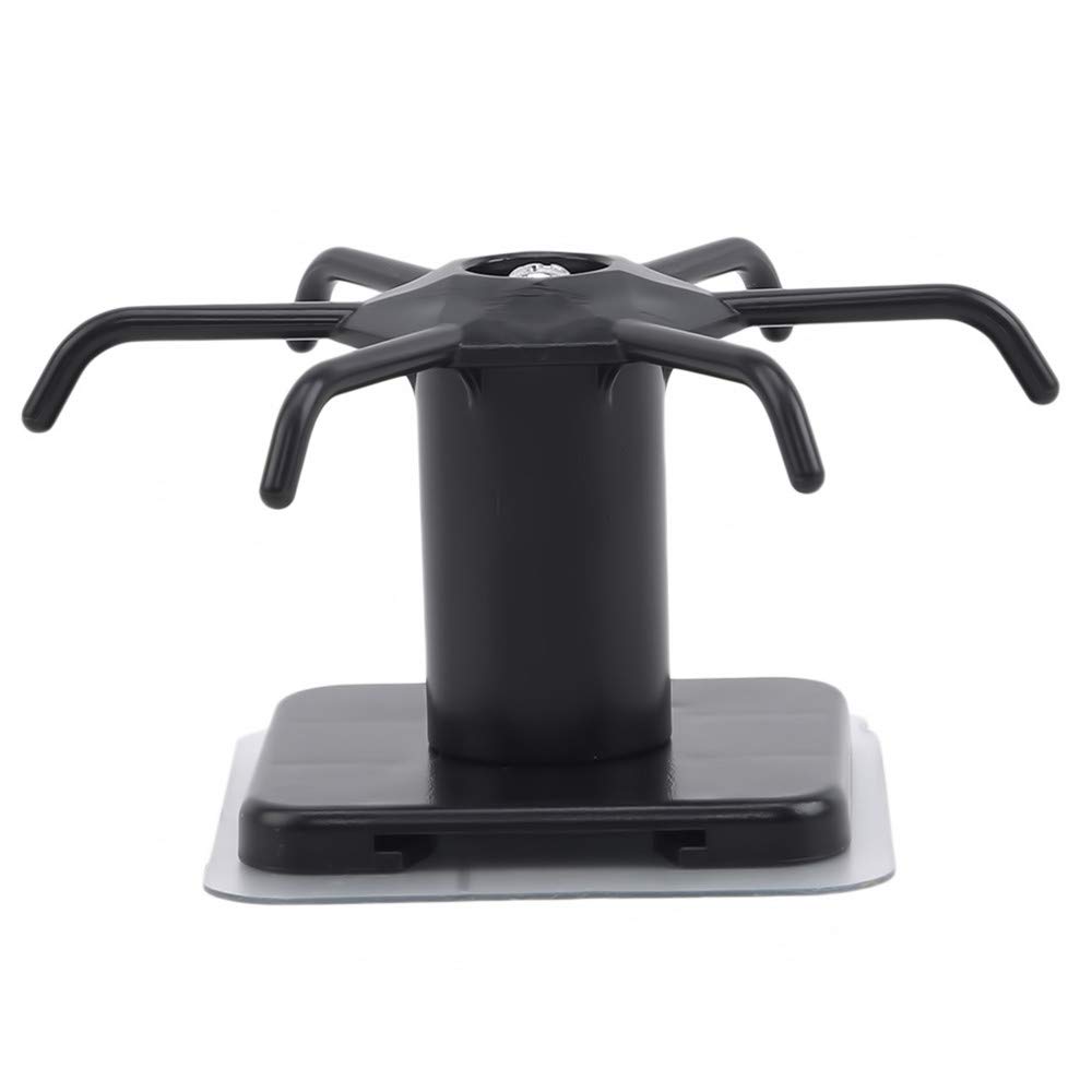 Rotating Wall Hooks - Heavy Duty Wall Mounted Coat Hanger for Kitchen, Bathroom & Entryway Storage - Space Saving Home Organization Accessories (Black) - Perfect for Hanging Coats, Towels, Keys & Kitchen Utensils