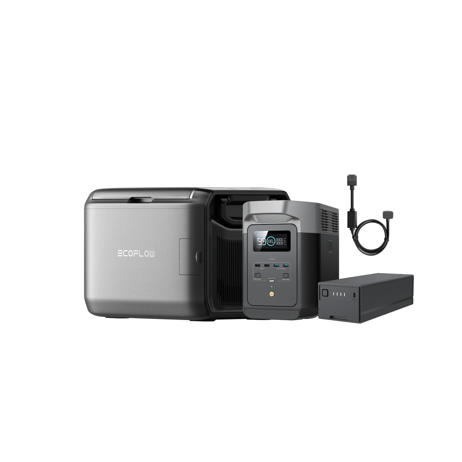 EcoFlow GLACIER Classic 55L Portable Refrigerator - Compact, Energy Efficient & Quiet Cooling for Camping, Road Trips & Outdoor Adventures