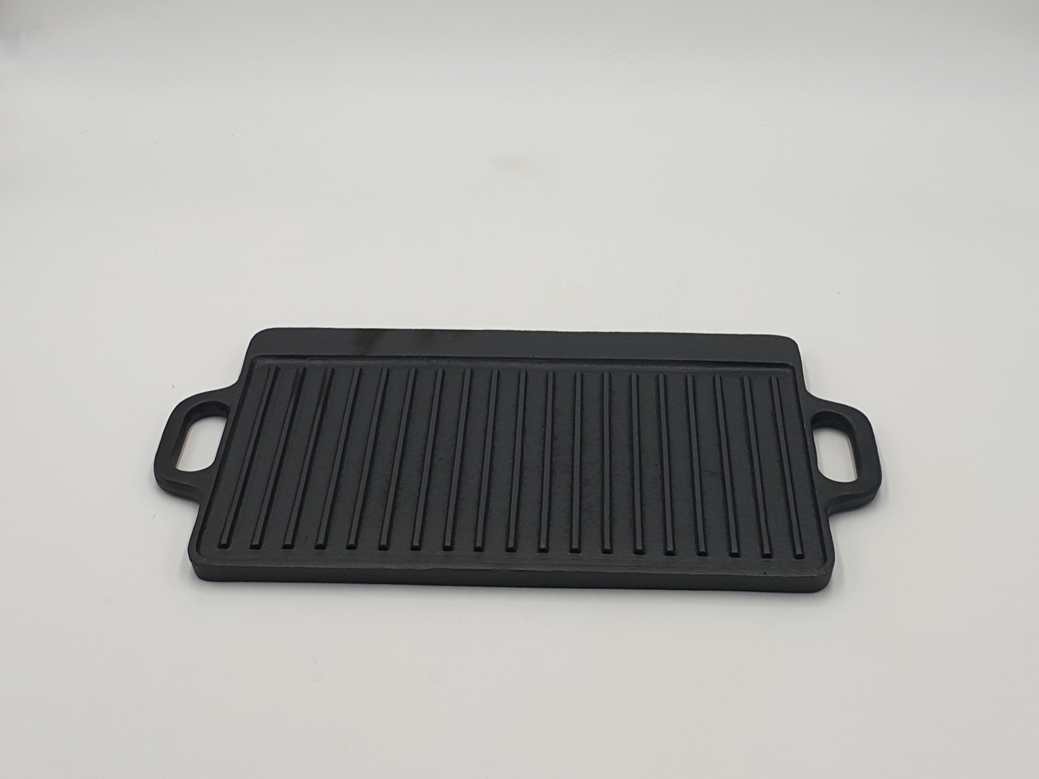 18x9.75 Inch Cast Iron Rectangular Griddle Pan - Heavy Duty Pre-Seasoned Cookware for Stovetop, Oven & Camping - Perfect for Pancakes, Burgers & Outdoor Cooking (6-Pack)