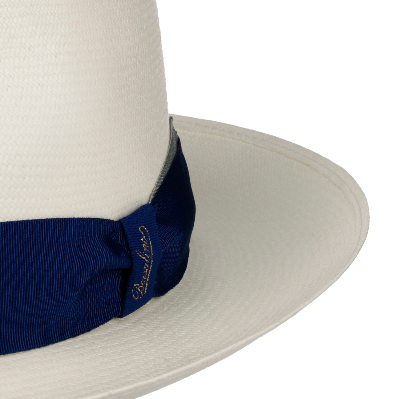 Borsalino Extrafine Twotone Panama Hat - Lightweight & Breathable Summer Sun Hat for Beach, Travel & Outdoor Activities