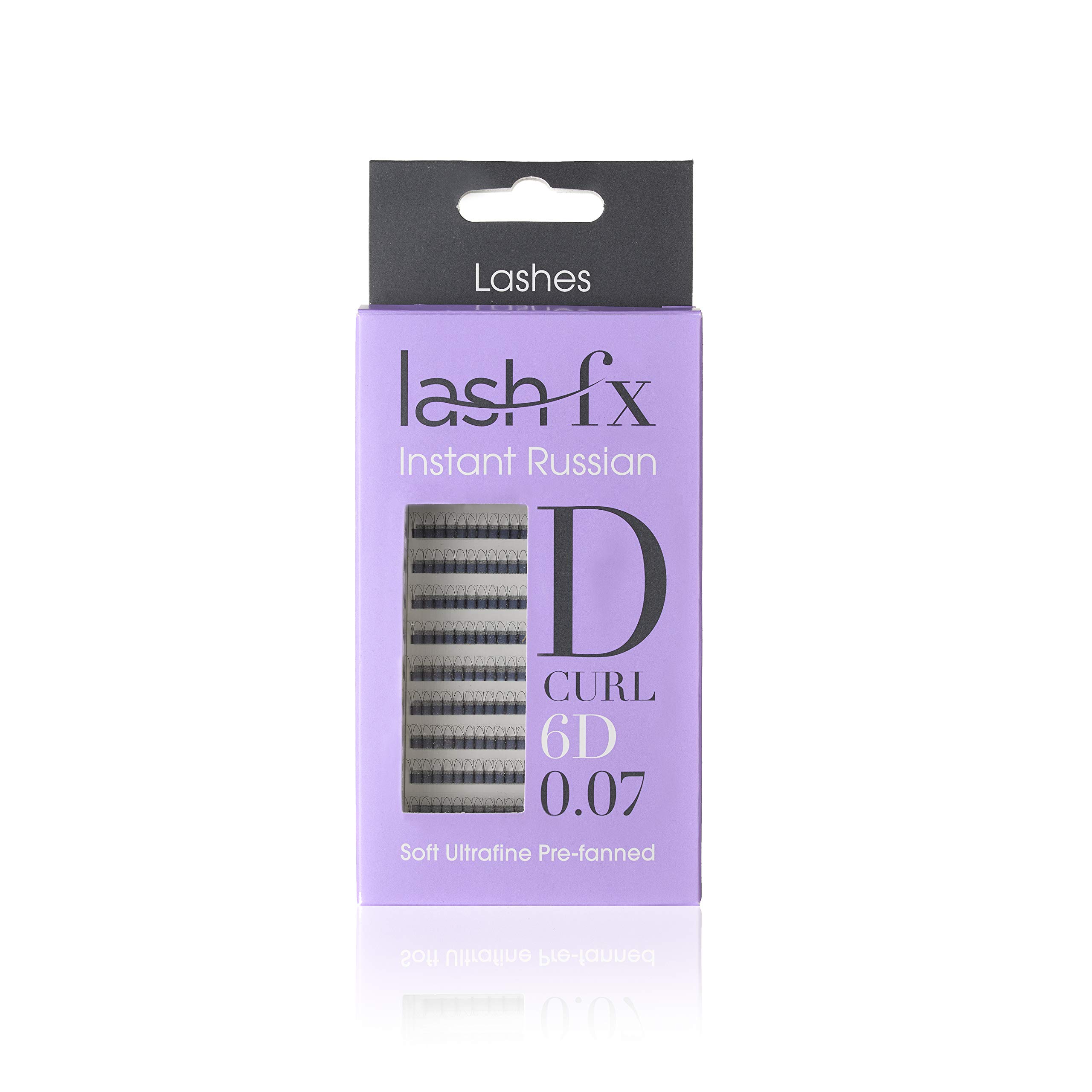 Lash FX 11mm 6D D-Curl Russian False Eyelashes - Natural Looking Voluminous Lashes for Parties, Weddings & Special Occasions