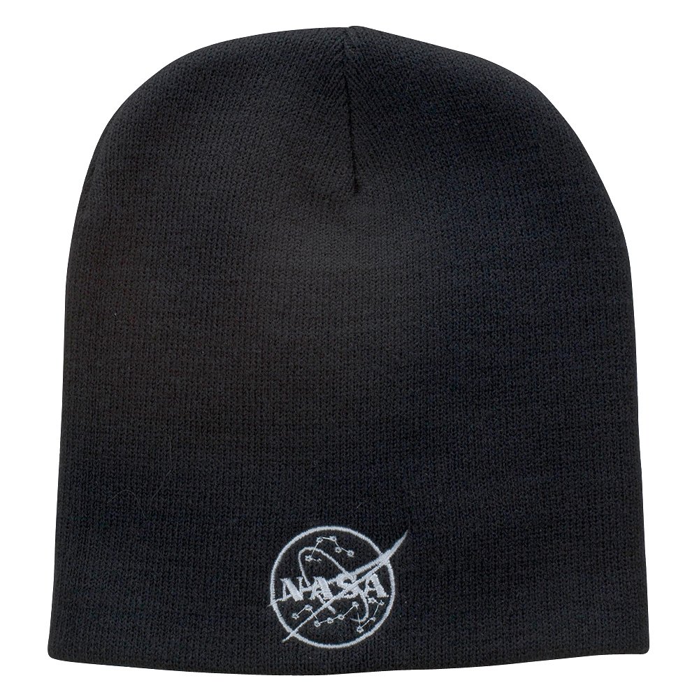 NASA Logo Embroidered Beanie Hat - Official Space-Themed Winter Cap for Men & Women - Perfect for Outdoor Activities, Sports & Casual Wear