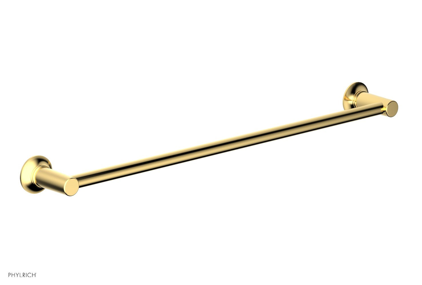 HEX MODERN 24-Inch Towel Bar 501 71 - Brushed Nickel Bathroom Towel Rack for Hand & Bath Towels - Perfect for Bathroom, Spa, and Guest Room Decor