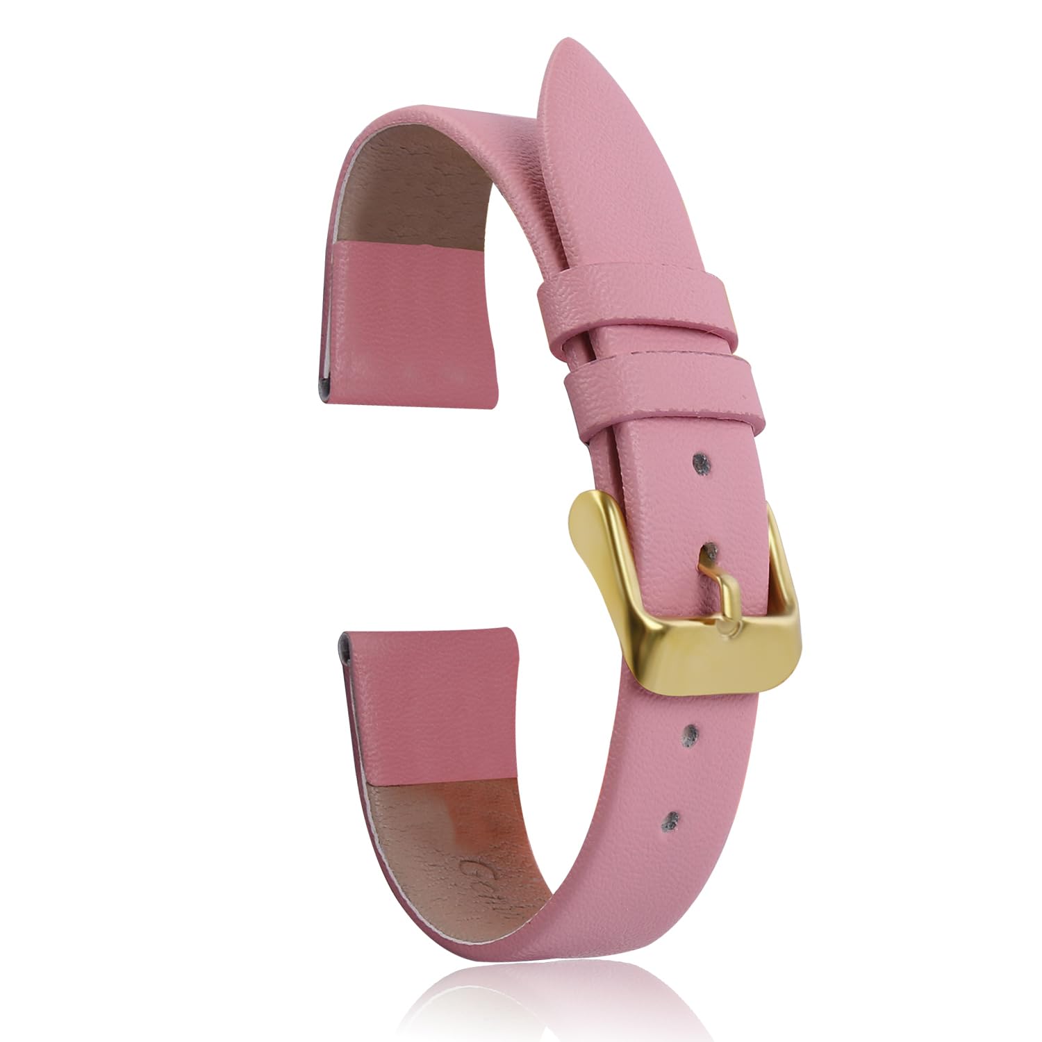 Premium Genuine Leather Watch Strap for Men & Women - Adjustable Replacement Band for Apple Watch, Fitbit & Smartwatches - Classic Elegant Design for Daily Wear, Office & Formal Occasions