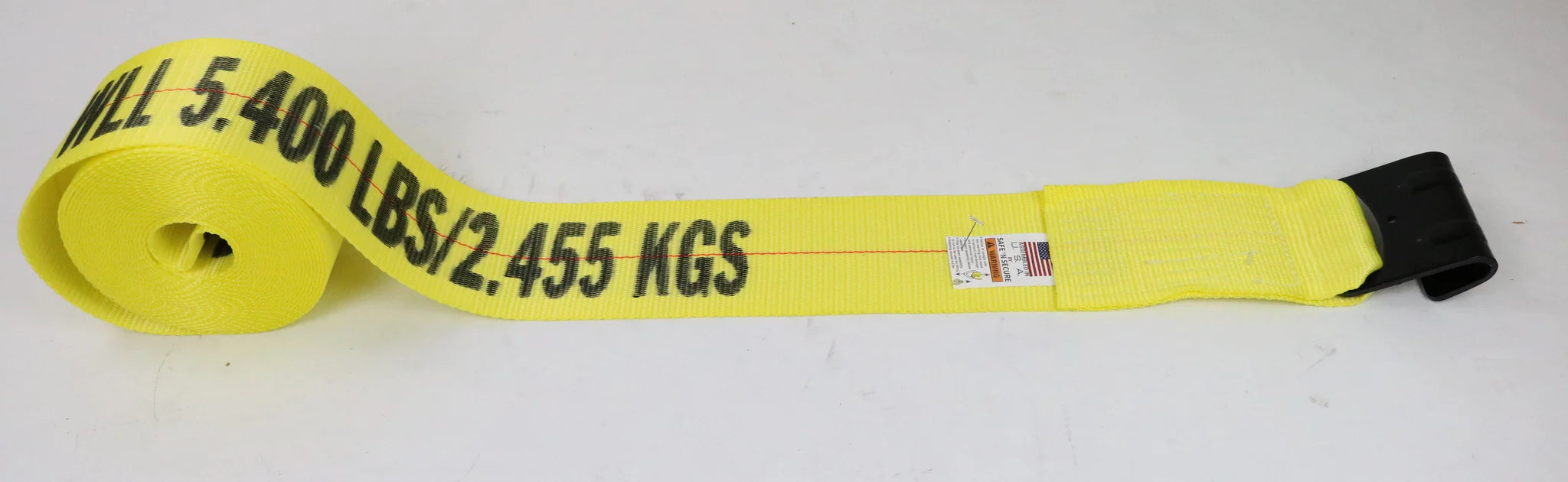 4-Pack 40' Winch Straps with Flat Hooks - Heavy Duty Tie Down Straps for Trucks, Trailers & Off-Road Vehicles - Perfect for Securing ATVs, Motorcycles & Cargo During Transport
