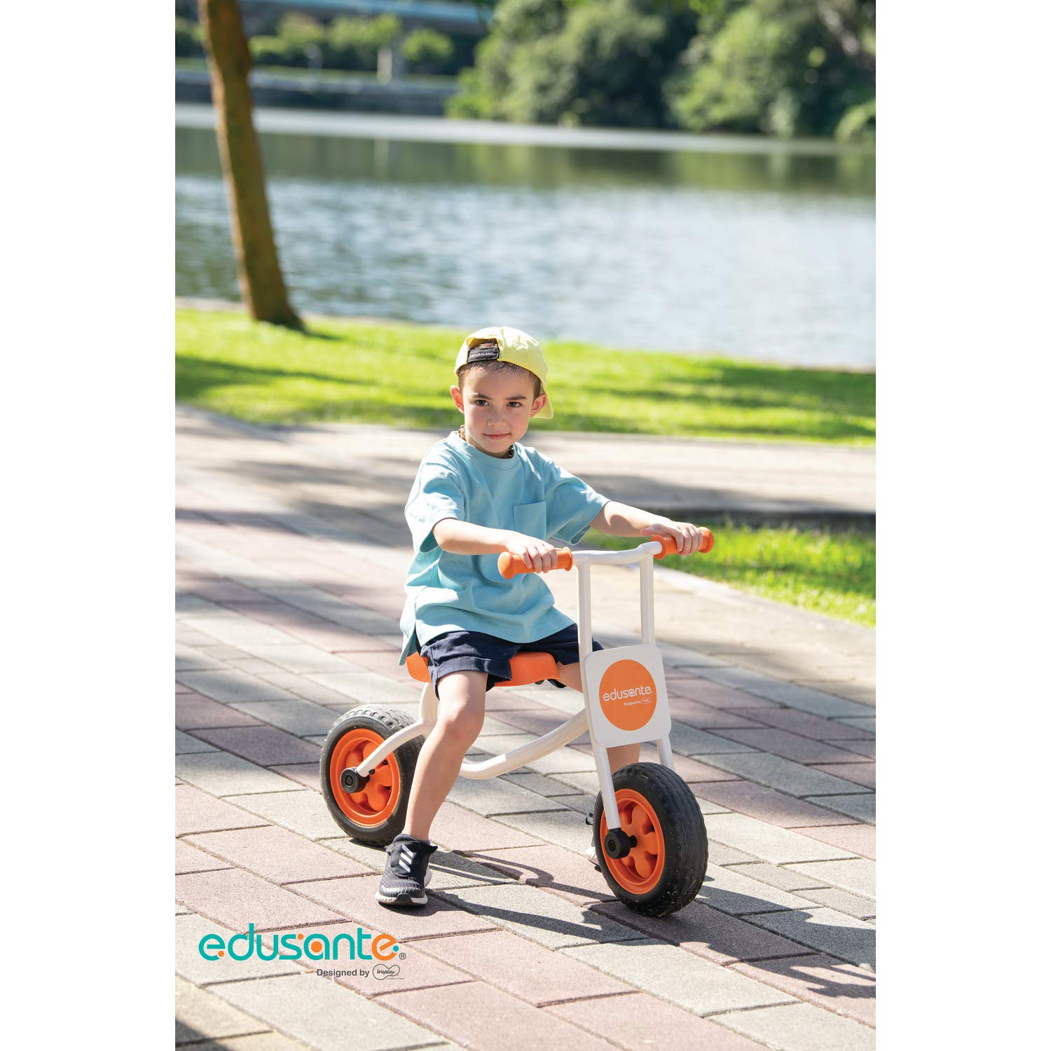 Weplay EDUSANTE ES Walking Bike - Balance Training Bike for Kids Ages 2-5 | Wooden Toddler Push Bike for Early Learning & Motor Skills Development | Perfect for Indoor Playrooms, Backyards & Preschool Activities