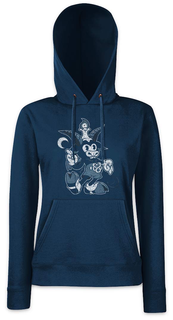 Satanic Goat Women's Hoodie - Soft Pullover Hooded Sweatshirt for Gothic & Alternative Fashion | Perfect for Halloween, Metal Concerts & Dark Aesthetic Outfits