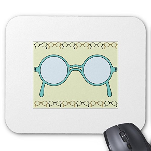 Premium Julyou Framed Glasses Mouse Pad - Non-Slip Gaming & Office Desk Mat for Computers, Laptops - Perfect for Work, Gaming & Home Office Use