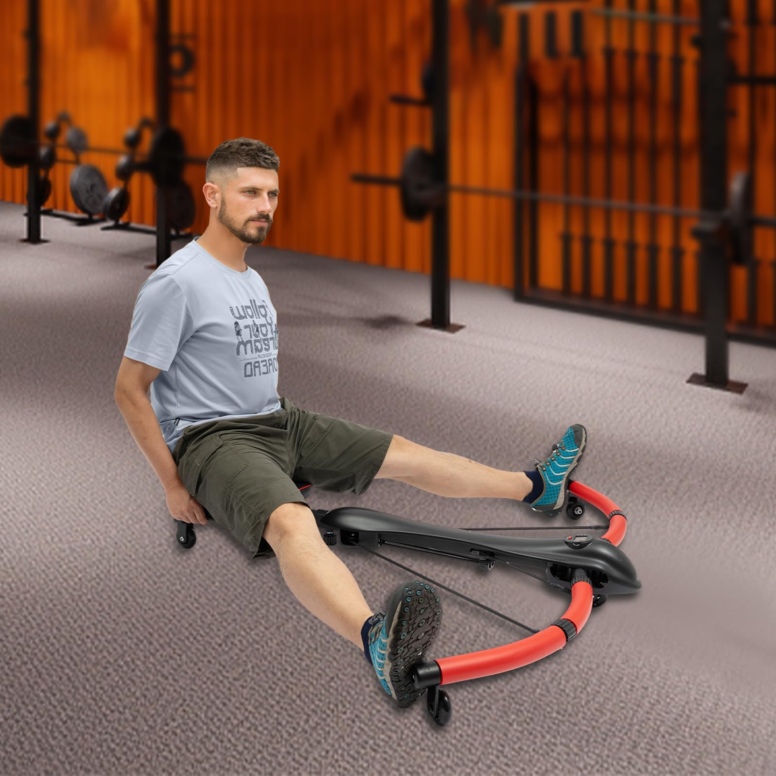 Best Squat Machine for Home Gym - 330lbs Capacity Ab & Full Body Workout Equipment for Strength Training | Perfect for Home Fitness & Muscle Building