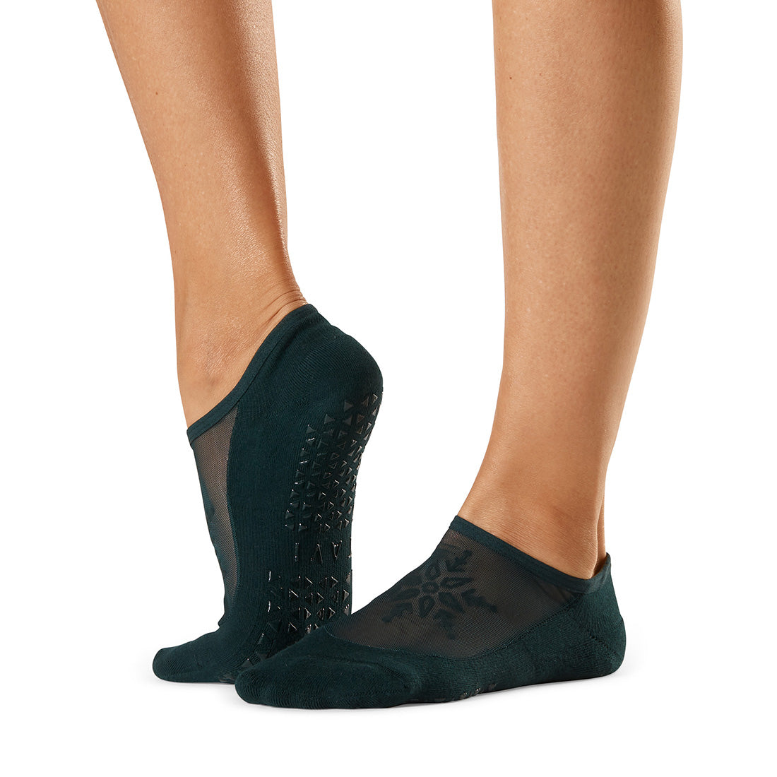 Tavi Noir Maddie Grip Socks - Non-Slip Yoga Socks for Women, Pilates, Barre & Workout - Breathable Cotton Blend with Arch Support & Toe Grip