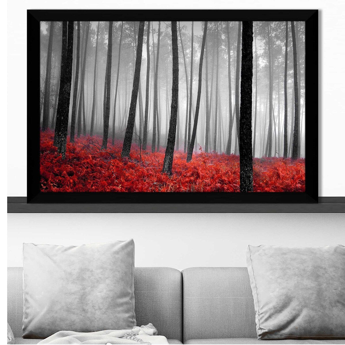 47 Autumn Woods Landscape Art Print on Acrylic - Stunning Nature Wall Decor for Living Room, Bedroom & Office