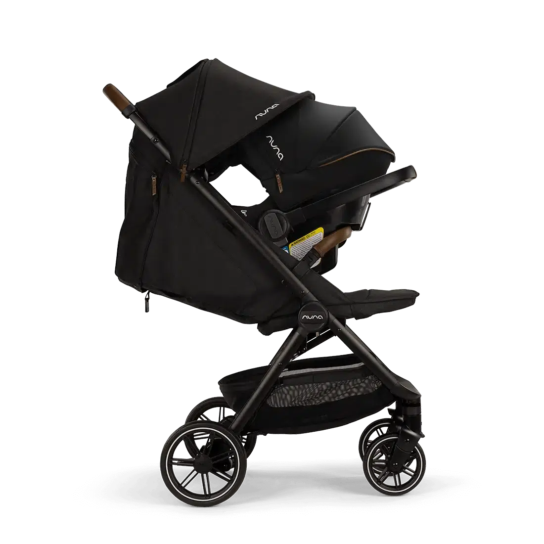 Nuna Pipa URBN + TRVL LX Stroller Travel System in Caviar - Lightweight Infant Car Seat & Stroller Combo for Safe & Convenient Travel - Perfect for City Commutes, Airports, and Family Outings