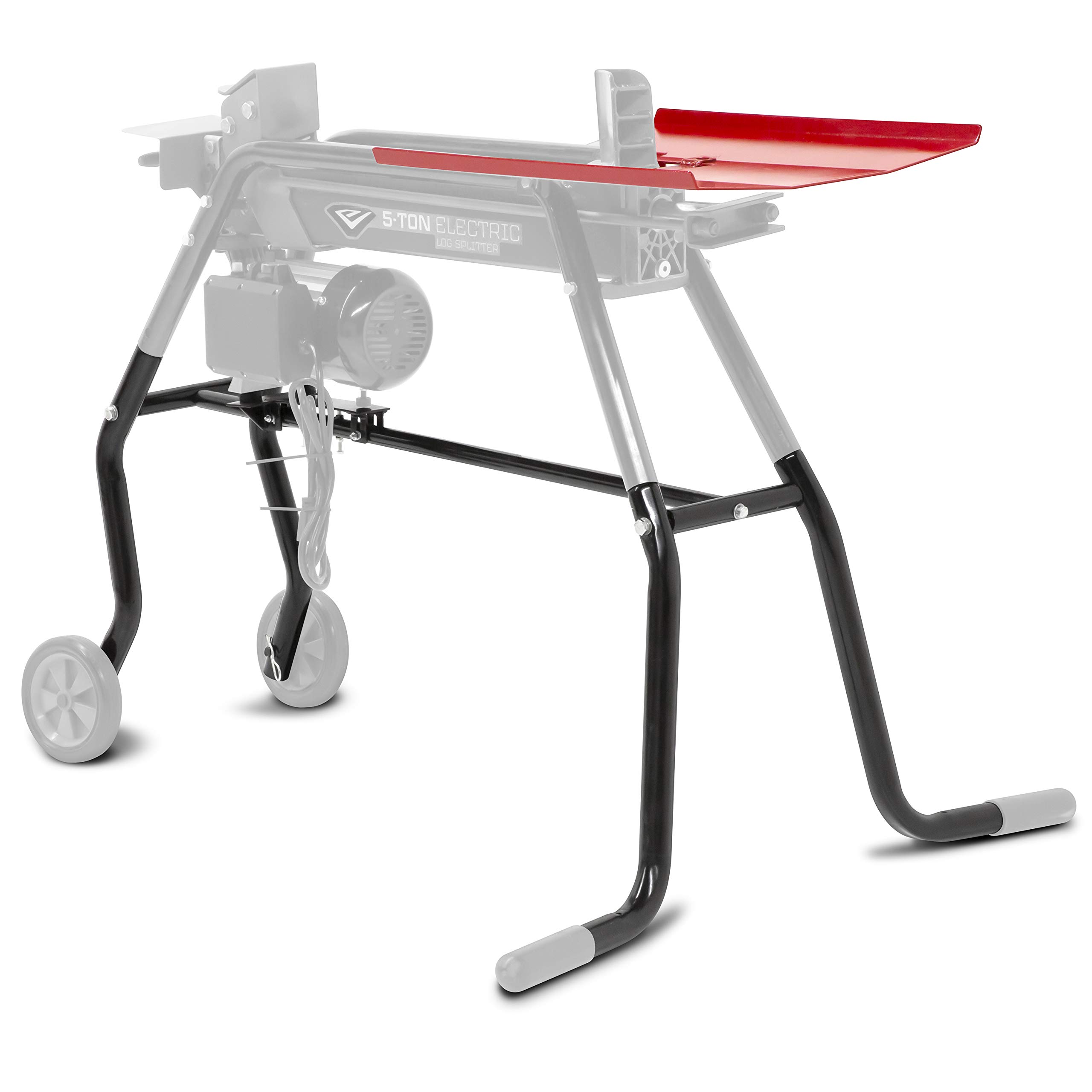 Earthquake 32230 Heavy Duty Steel Log Splitter Stand & Tray Kit with Removable Tray & Wheels - Compatible with Model 32228 - Perfect for Firewood Processing & Outdoor Wood Splitting Tasks