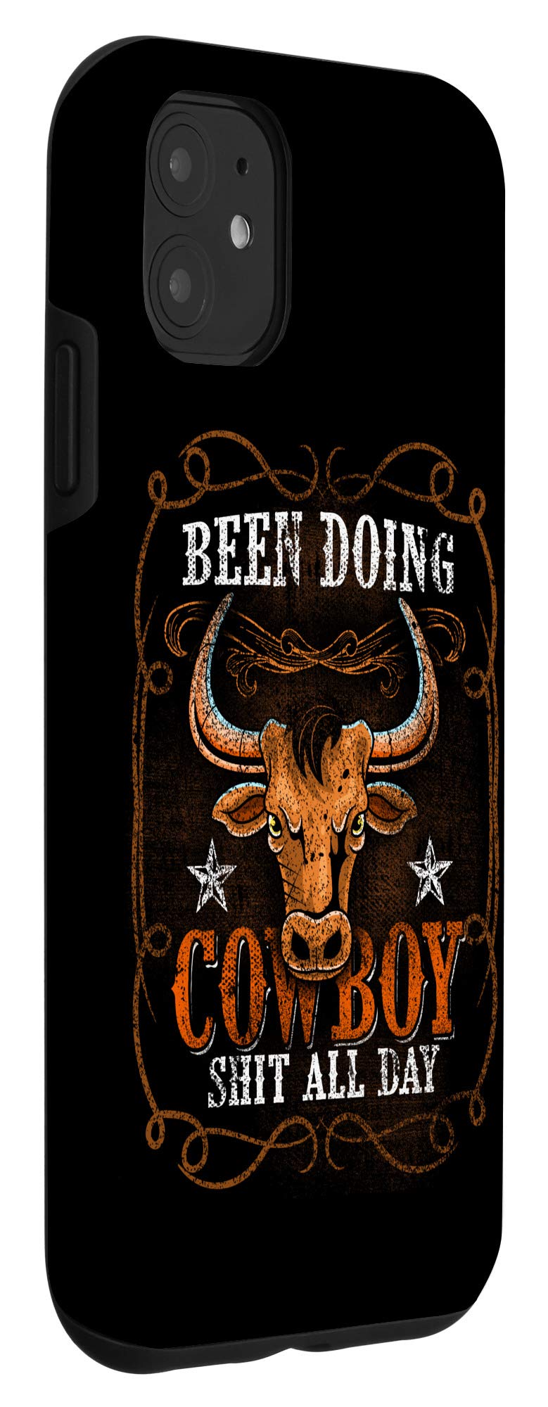 iPhone 11 Case - Western Cowboy Bull Riding Design - Durable Protective Phone Cover for Men & Women - Perfect for Rodeo, Country Music Festivals and Outdoor Adventures