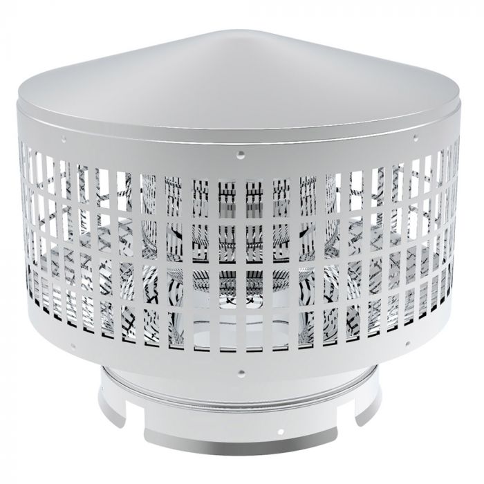 6 Inch Wood Burning Stove Spark Arrestor Cap - Durable Round Chimney Cover for Fireplace & Outdoor Camping Stove Safety