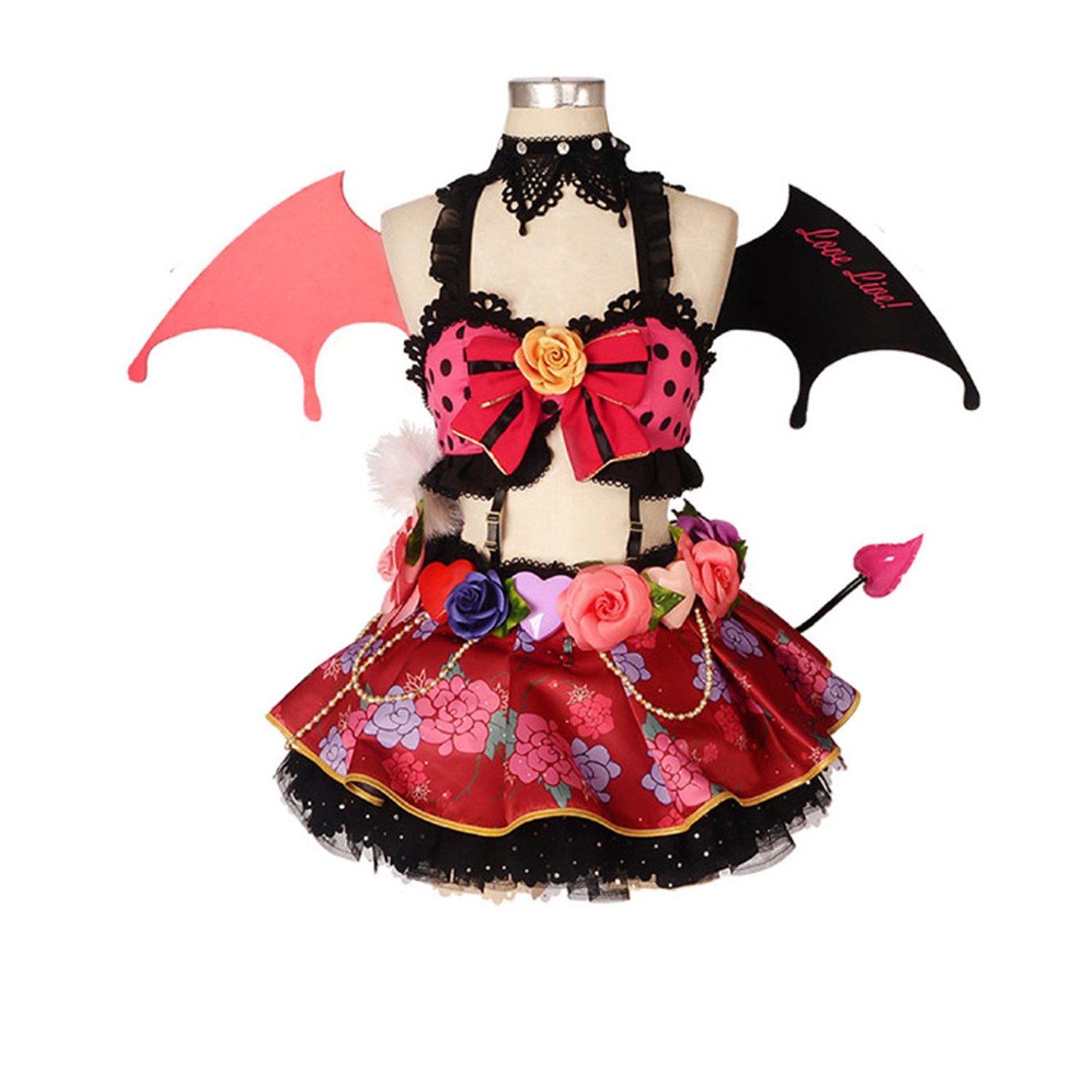 Eli Ayase Anime Cosplay Costume - Demon Girl Outfit for Halloween, Comic Con & Cosplay Events | Perfect for Themed Parties & Costume Contests