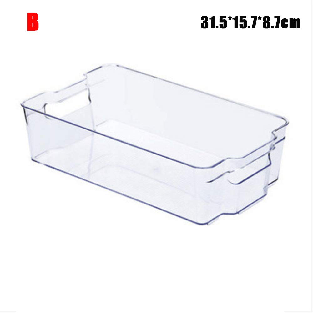 VALINK Stackable Refrigerator Organizer Bins with Handles - Space Saving Fridge Storage Box for Freezer, Fruits, Yogurt, Snacks & Pasta (1-Pack) | Perfect for Kitchen, Pantry & Meal Prep Organization