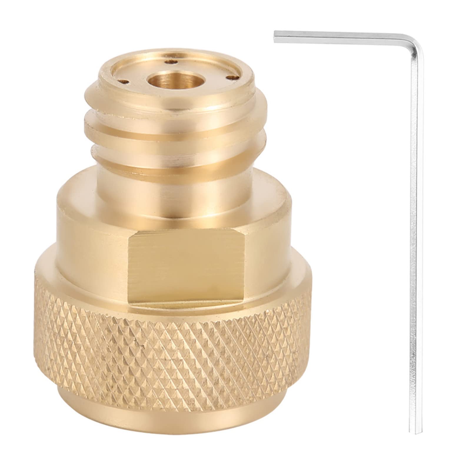 **Brass CO2 Cylinder Refill Adapter for Soda Makers - Replacement Conversion Kit for Home Carbonation Machines (Gold) | Perfect for DIY Sparkling Water & Soda Making**