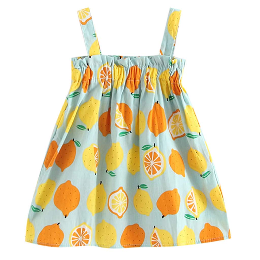 Toddler Baby Girls Princess Dress - Sleeveless Floral Print Sundress for Summer & Beach | Perfect for Outdoor Play, Parties & Photo Shoots