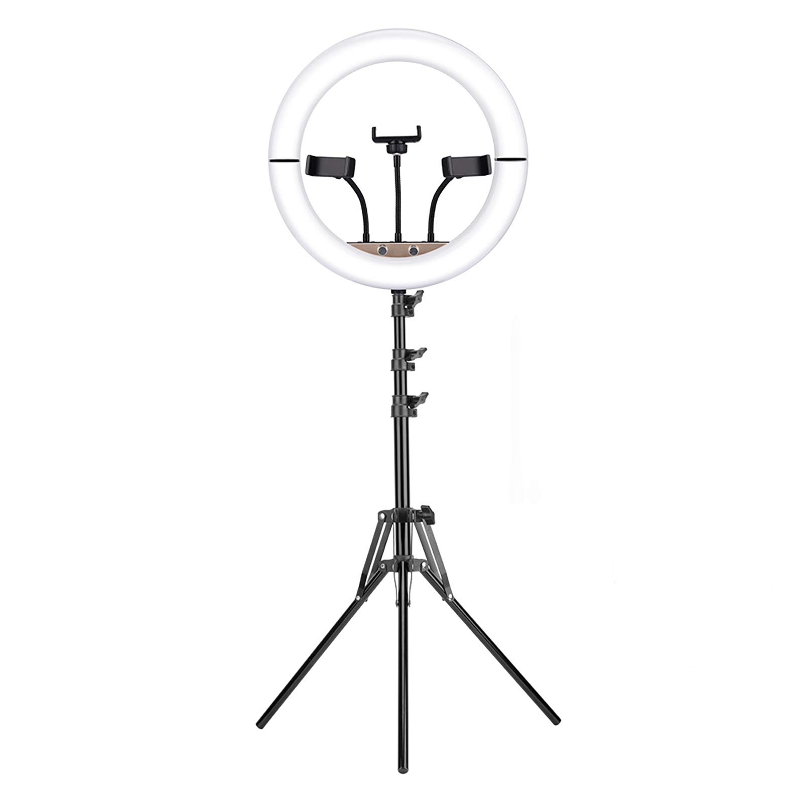 ZXCVASDF 14-inch Foldable Ring Light Kit with Tripod Stand & Phone Holder - Professional Selfie LED Light for Video Photography, Live Streaming, Makeup (Perfect for YouTube, TikTok, Instagram Content Creation)