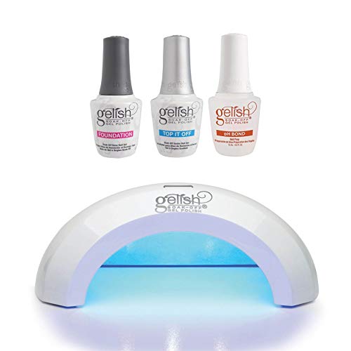 Gelish Mini Pro 45 Second LED Nail Lamp with Terrific Trio Gel Polish Kit - Fast Curing for Salon-Quality Manicures at Home | Perfect for DIY Nail Art & Professional Nail Care