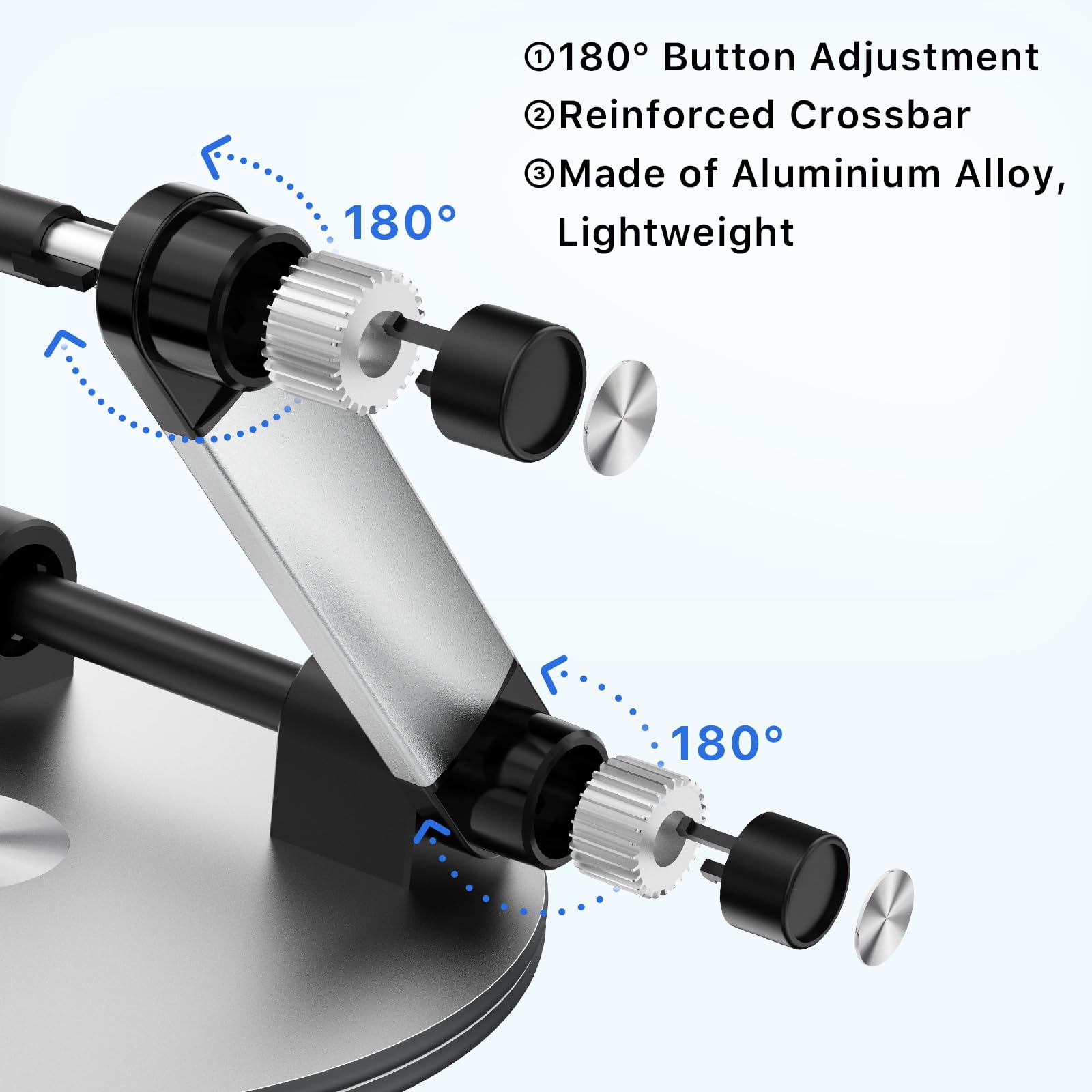 MYBAT PRO Adjustable Laptop Stand for Desk - 360° Rotating Ergonomic Computer Riser with Foldable Design, Fits 10-17.3 Inch Laptops - Perfect for Home Office, Gaming & Collaborative Workspaces