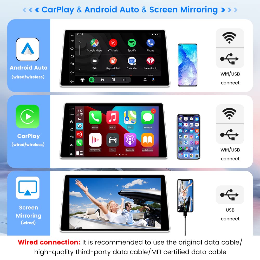 CarlinKit Wireless CarPlay & Android Auto Adapter for Cars - 2-in-1 Dongle with Low Power Consumption, Plug & Play, Screen Mirroring, OTA Updates, Google Maps Support | Perfect for Tesla, Toyota, Honda & More