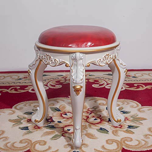 Ivory White Red Leather