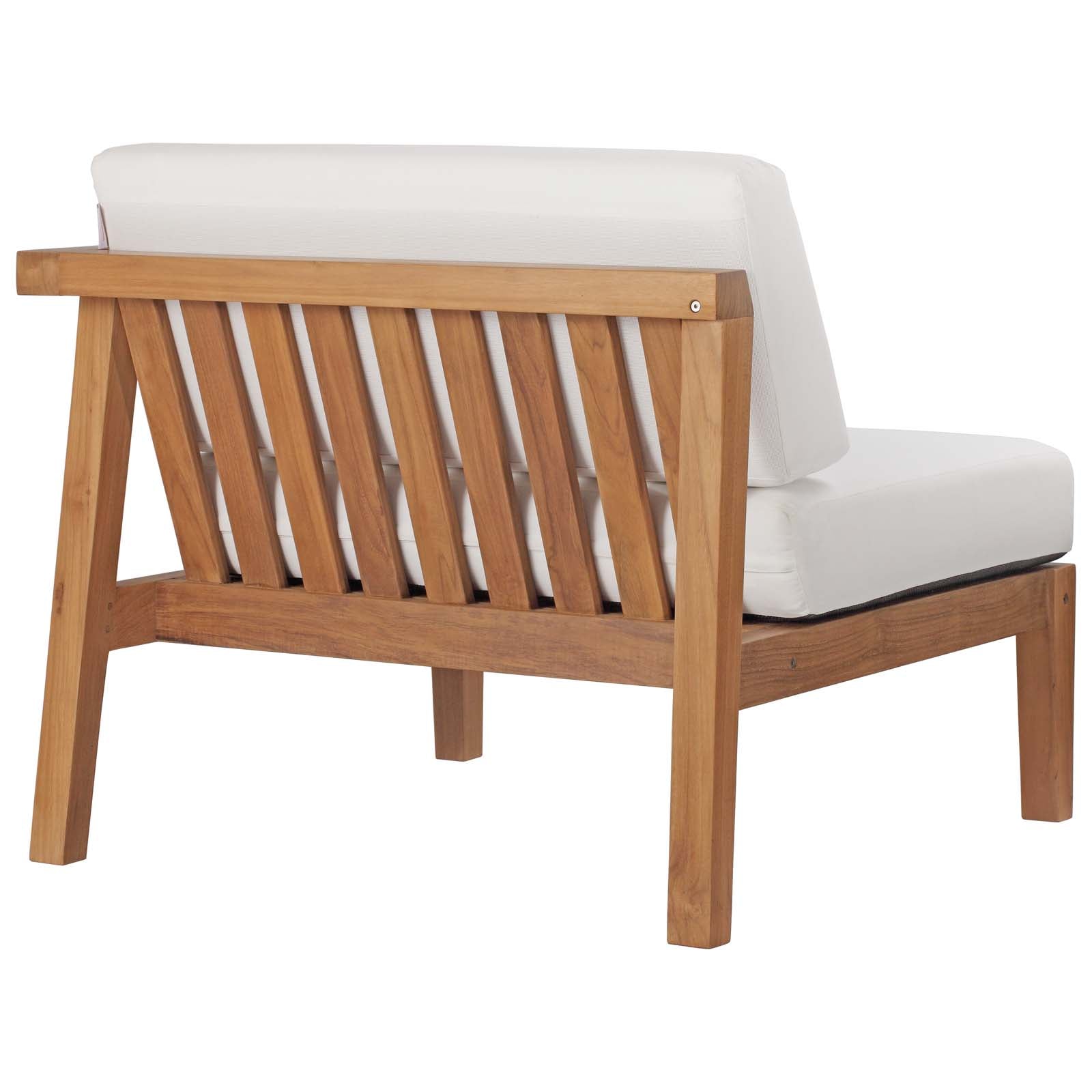 Premium Teak Wood 3-Piece Outdoor Patio Sectional Sofa Set - Bayport Collection - Perfect for Backyard, Garden & Poolside Relaxation