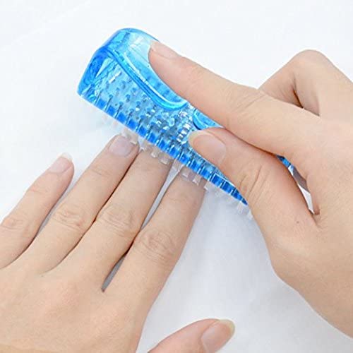 Multicolor Nail Brush for Hands & Feet - Durable Handle Grip Nail Scrubber, Toe Cleaner & Pedicure Tool - Perfect for Home Manicure, Salon Care & Travel Hygiene (1-Pack)