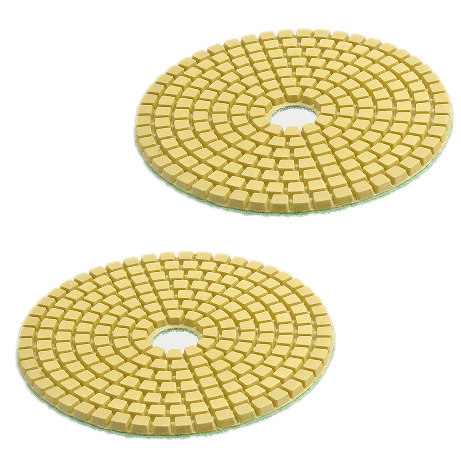 4 Inch Diamond Polishing Pads 10-Piece Set - 1000 Grit Wet/Dry for Granite, Marble, Concrete - Compatible with Floor Grinders & Polishers - Perfect for Countertop, Tile & Stone Restoration Projects
