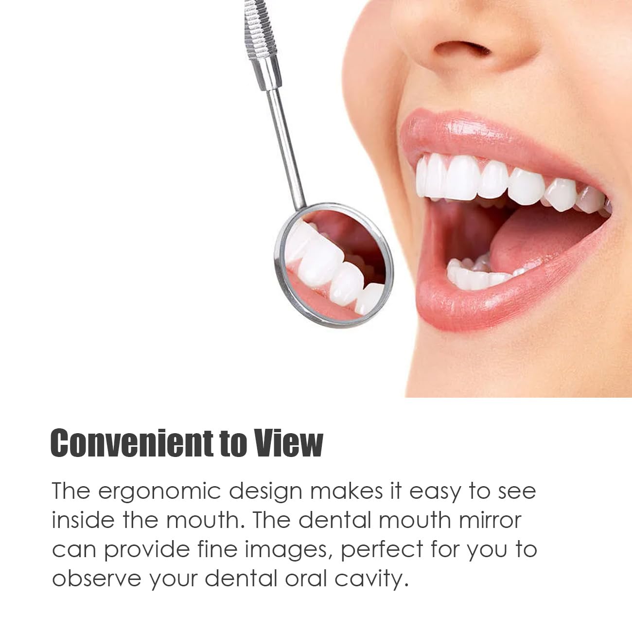 20PCS Professional Stainless Steel Anti-Fog Dental Inspection Mirrors - 5# 24mm Dental Mirror Tools for Dentists, Hygienists & Home Oral Care - Perfect for Dental Exams, Teeth Cleaning & Oral Health Checks