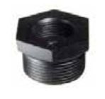 Bush Hex Gal Mal 65mm X 50mm - Heavy Duty Zinc Plated Steel Bushing for Industrial Machinery & Automotive Applications - Perfect for Hydraulic Systems, Conveyors, and Heavy Equipment Repairs