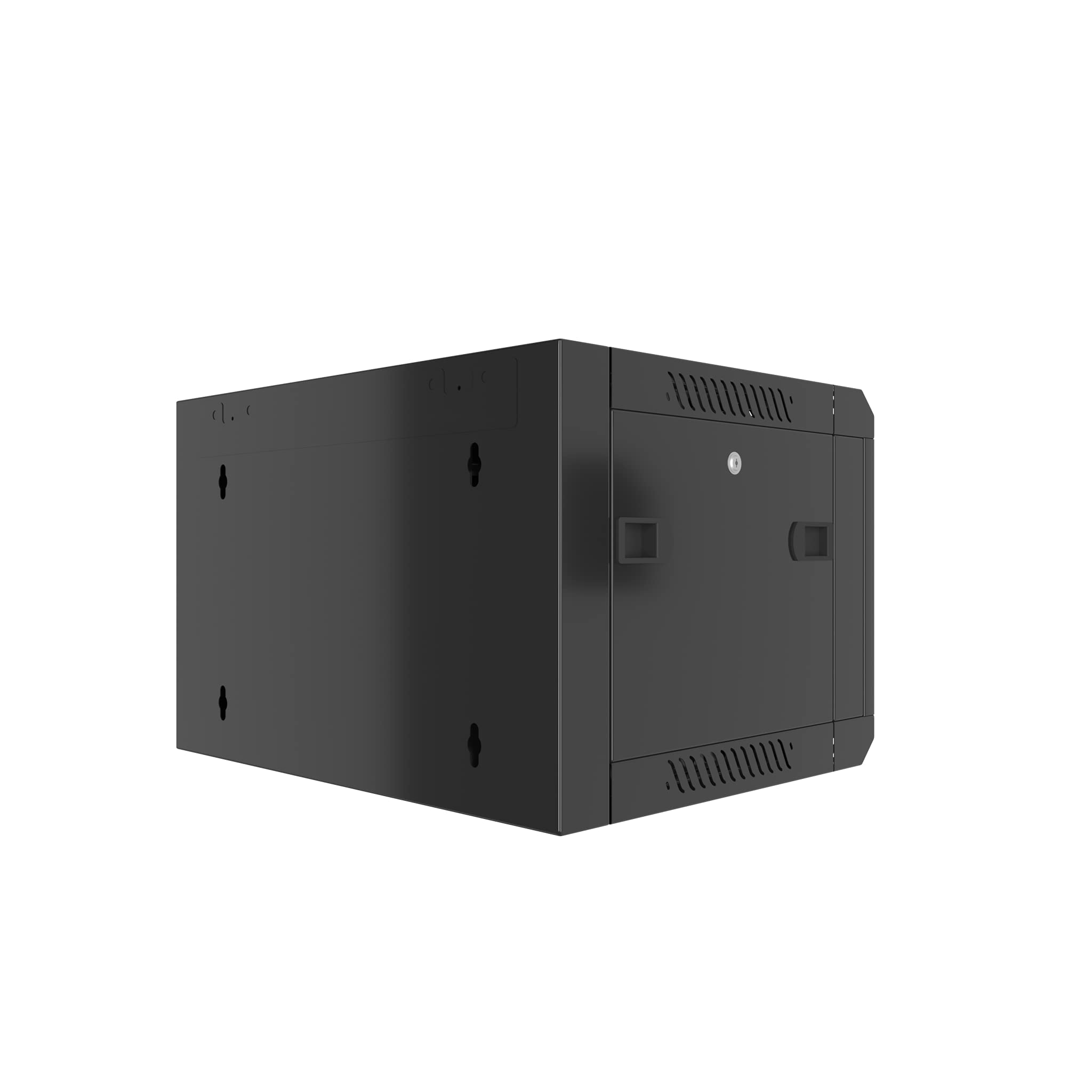 9U Wall Mount Server Rack Cabinet - 18-Inch Depth Network Equipment Enclosure for Electronics, Security & AV Systems - Ideal for Data Centers, Home Studios & Office IT Installations