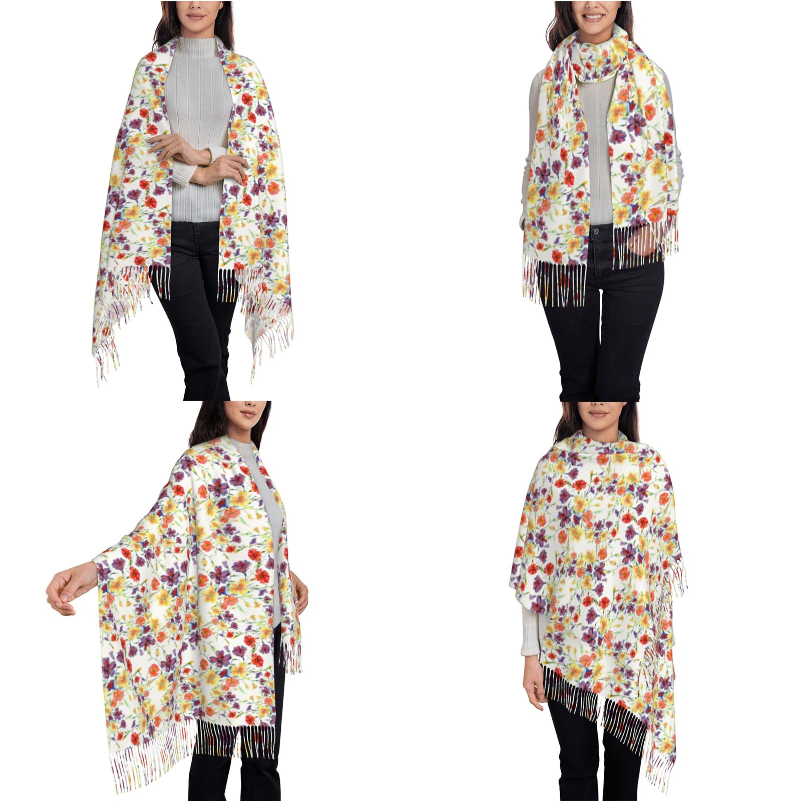 Custom Photo Scarf for Women - Personalized with Text & Logo - Soft Winter Scarves - Unique Christmas & Birthday Gifts - Perfect for Holiday Presents, Family Keepsakes & Fashion Accessories