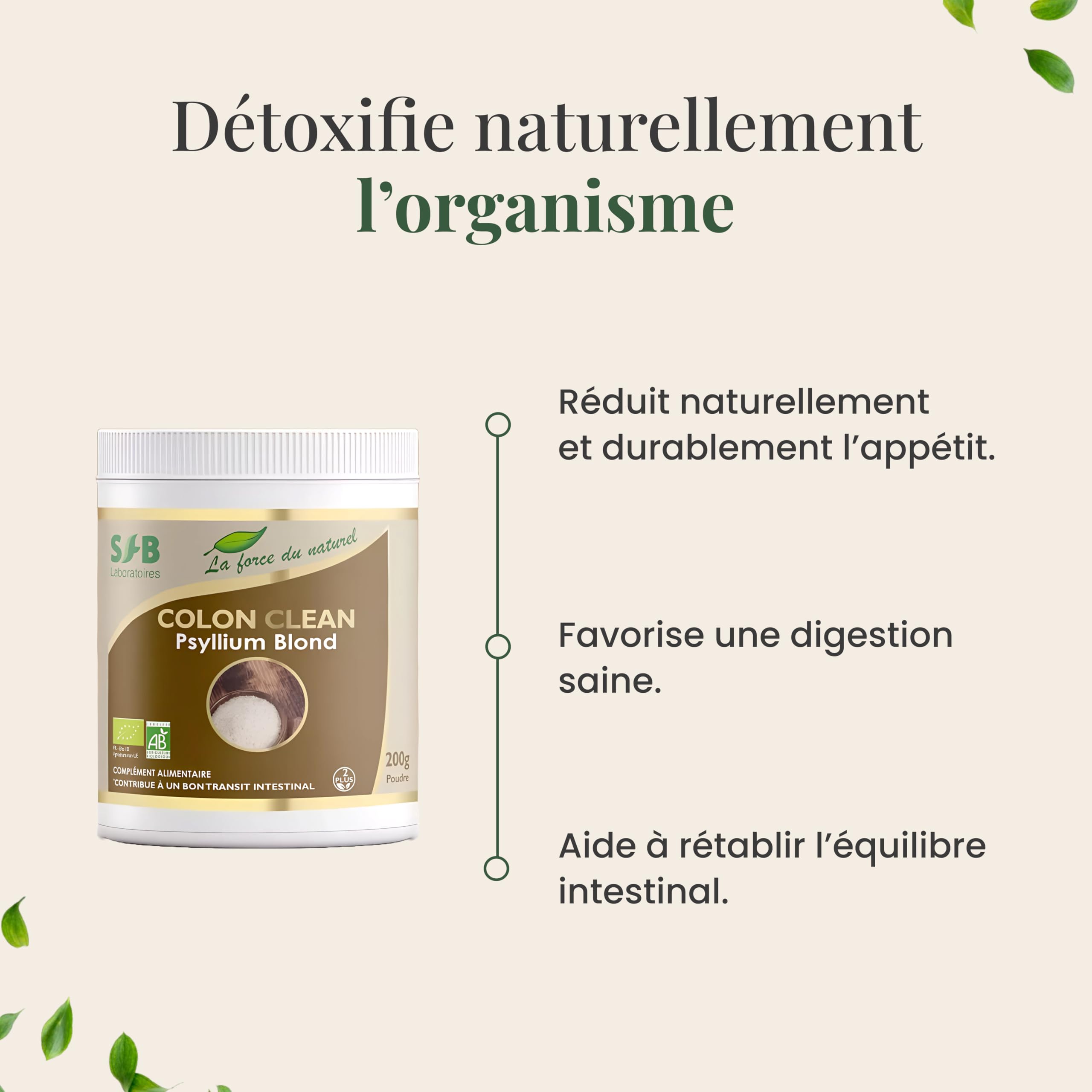 SFB Colon Clean Bio for Digestive Health & Gut Detox - 200g Organic Herbal Supplement - Supports Regularity & Cleansing - Perfect for Daily Wellness & Detox Routine