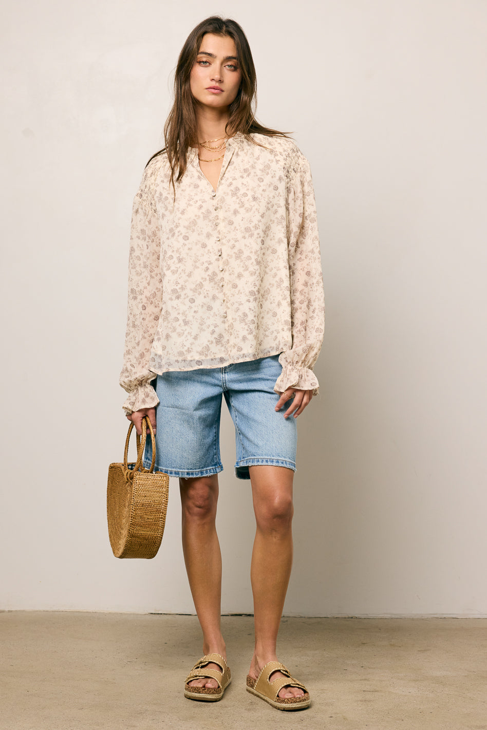 Knightley Button Down Blouse for Women - Elegant Casual & Office Wear - Perfect for Work, Dates, and Everyday Outfits