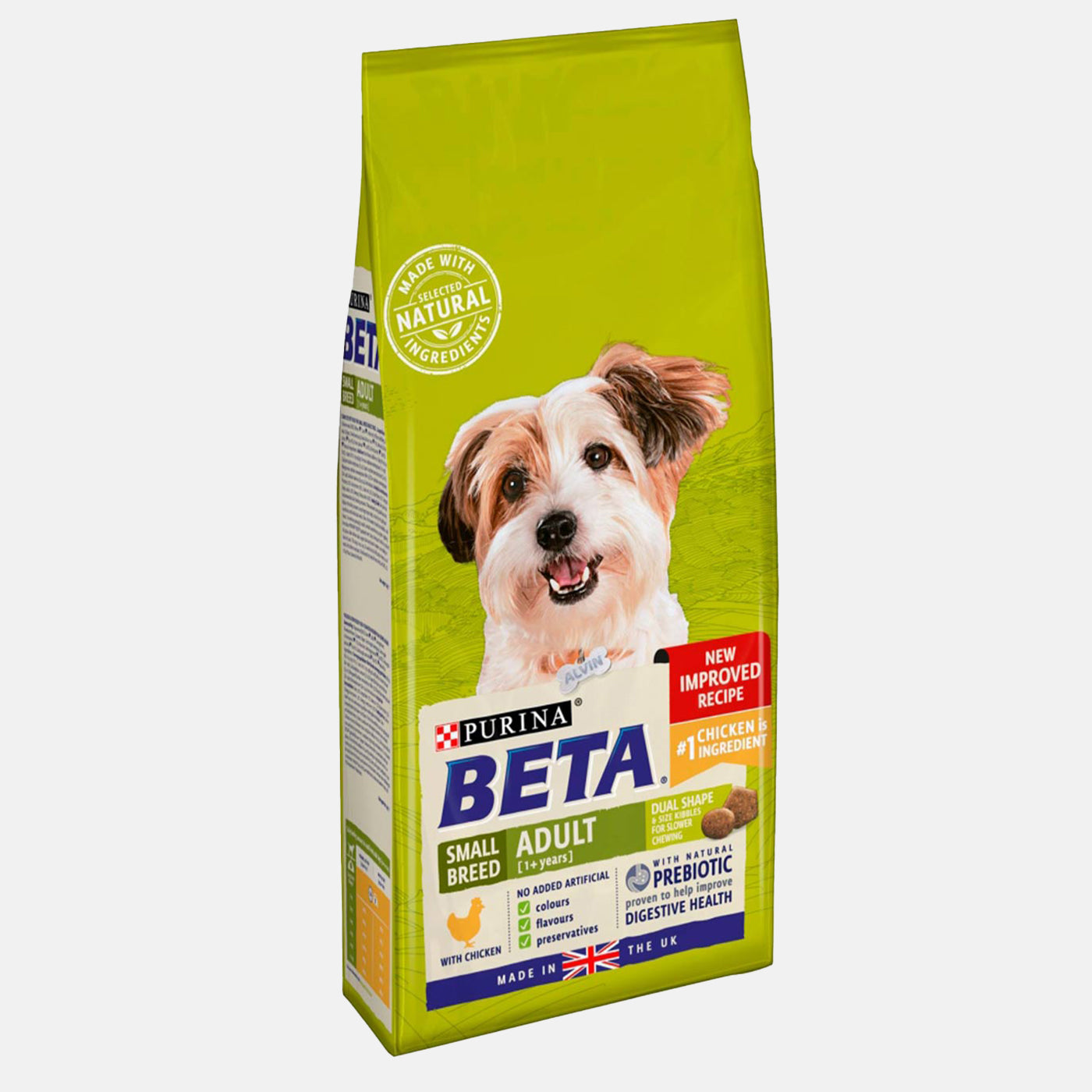 Purina Beta Adult Small Breed Dry Dog Food with Chicken - 2KG (4.4 lbs) - High Protein Nutrition for Small Dogs - Perfect for Daily Feeding & Active Lifestyles