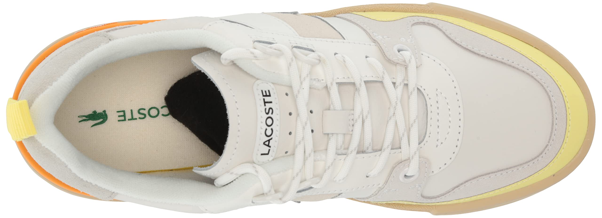 Lacoste Women's L002 Leather Sneakers - Comfortable & Stylish White Casual Shoes for Women | Perfect for Walking, Work & Everyday Wear