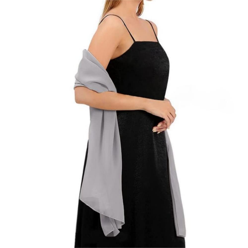 Elegant Chiffon Wrap Shawl for Women - Soft Bridal Scarf for Weddings, Evening Dresses & Special Occasions | Perfect for Parties, Date Nights & Formal Events