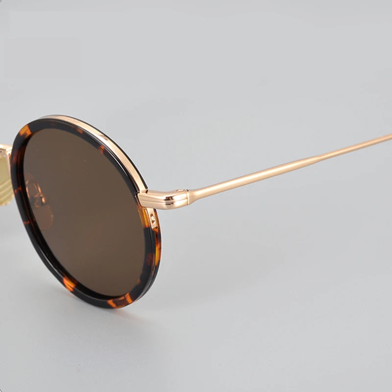 Black Polarized Sunglasses for Men - Full Rim Alloy Round Frame X906 - Perfect for Driving, Fishing & Outdoor Activities