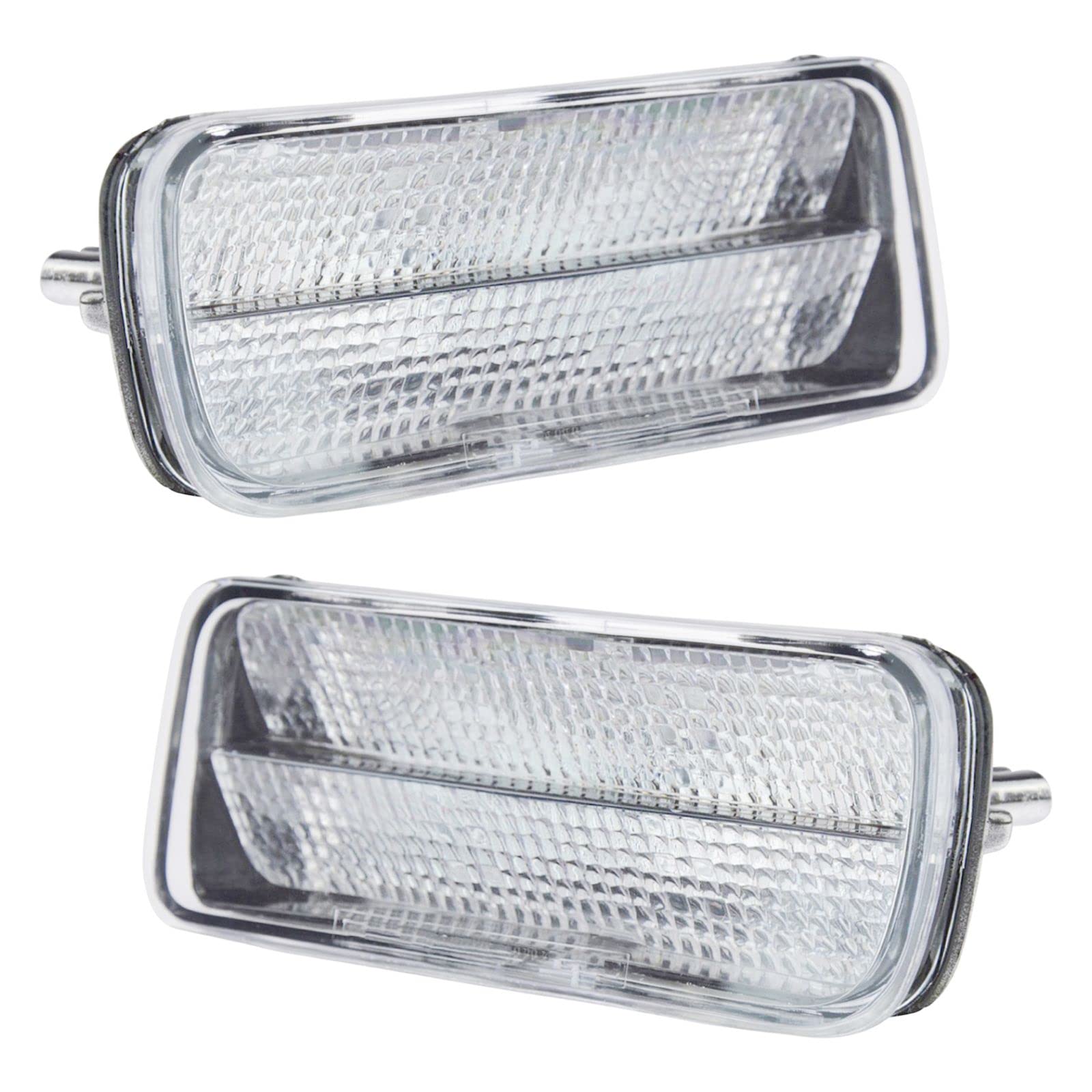 85-92 Chevrolet Camaro Z28 Clear Side Corner Parking Light Lamp Pair Set - Perfect for Night Driving & Car Restoration Projects