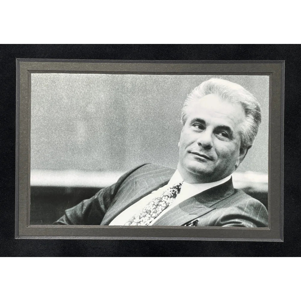 Authentic John Gotti Hand-Signed Prison Letter Framed with PSA/DNA COA - Rare Gambino Mafia Mob Autograph Collectible - Perfect for Mafia Memorabilia Displays & Crime History Enthusiasts