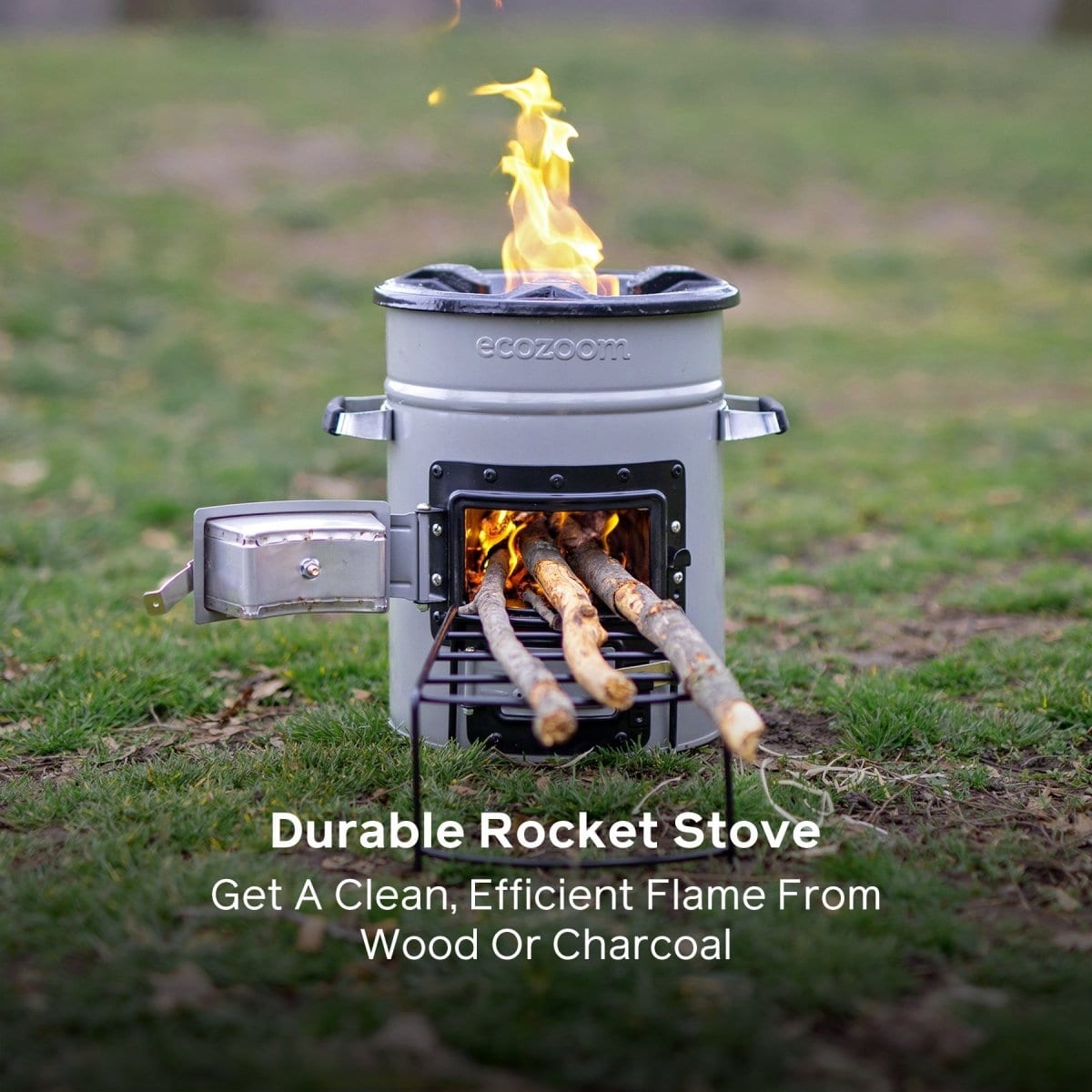 EcoZoom Versa - Portable Camping Stove with Adjustable Flame for Outdoor Cooking, Hiking & Emergency Preparedness | Compact & Efficient Backpacking Stove for Campers & Survivalists