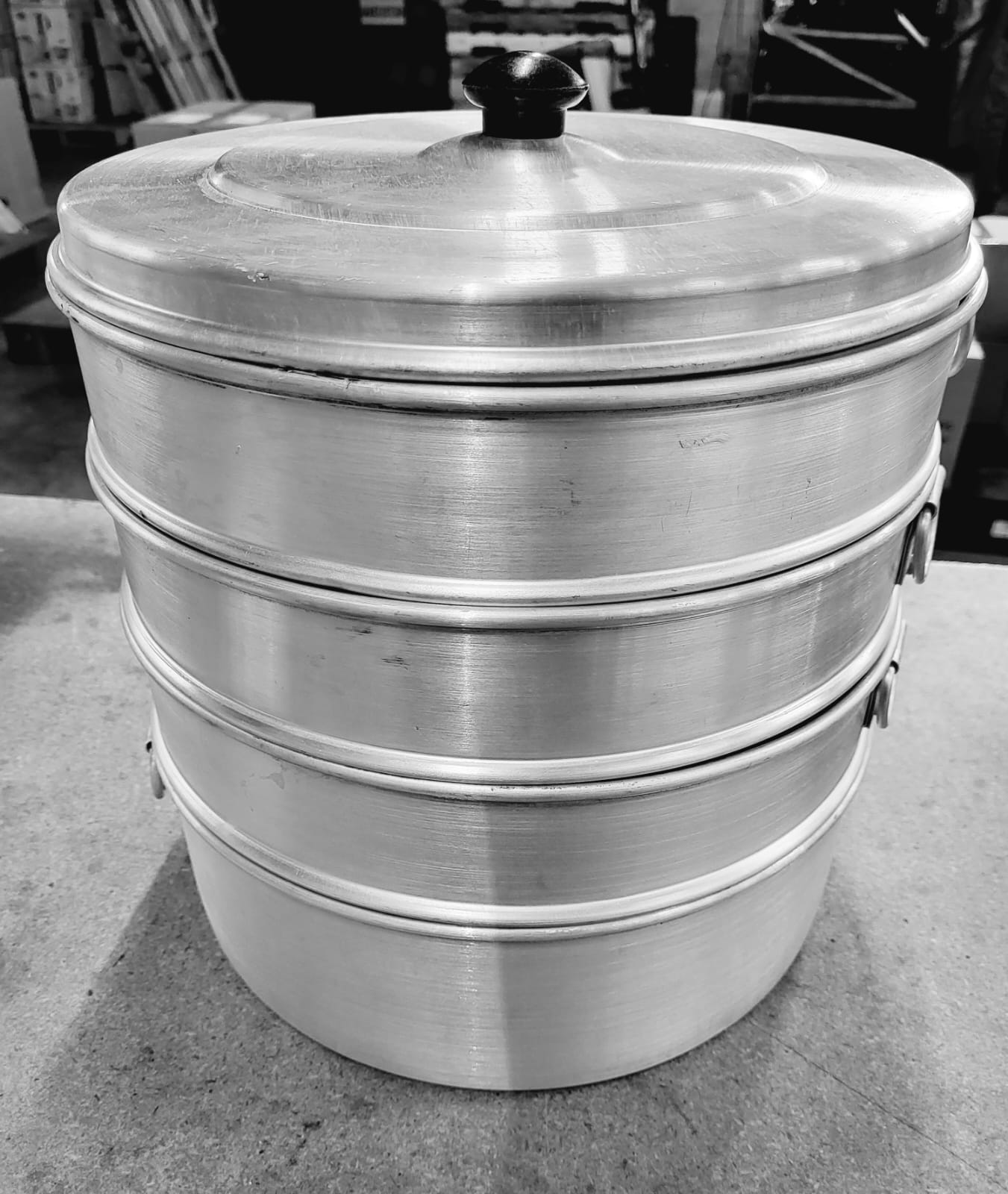 Premium Aluminum Momo Steamer Pot - 3-Layer Dumpling & Dim Sum Cooker for Nepalese, Tibetan & Asian Cuisine - Perfect for Home Cooking & Restaurant Use