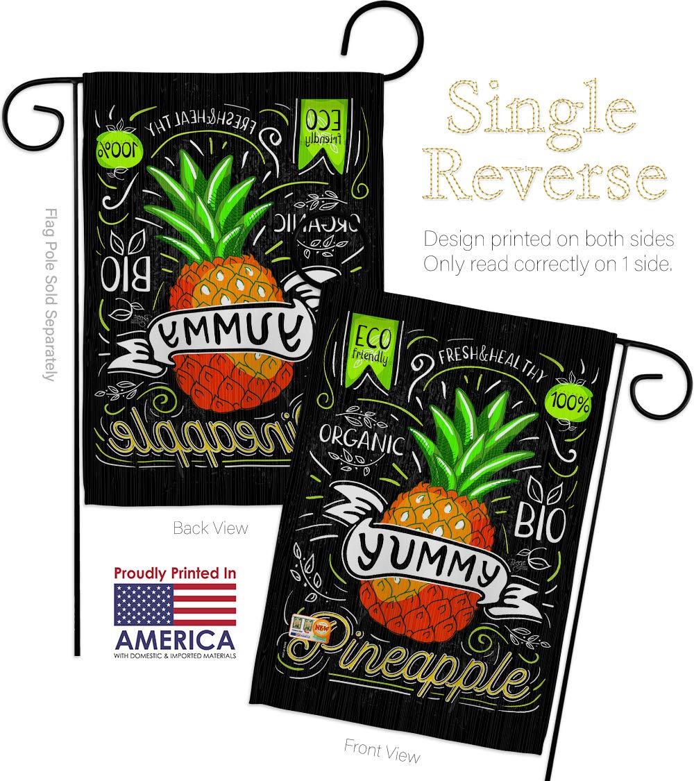 Pineapple Garden Flag - Tropical Summer Decor for Yard & House