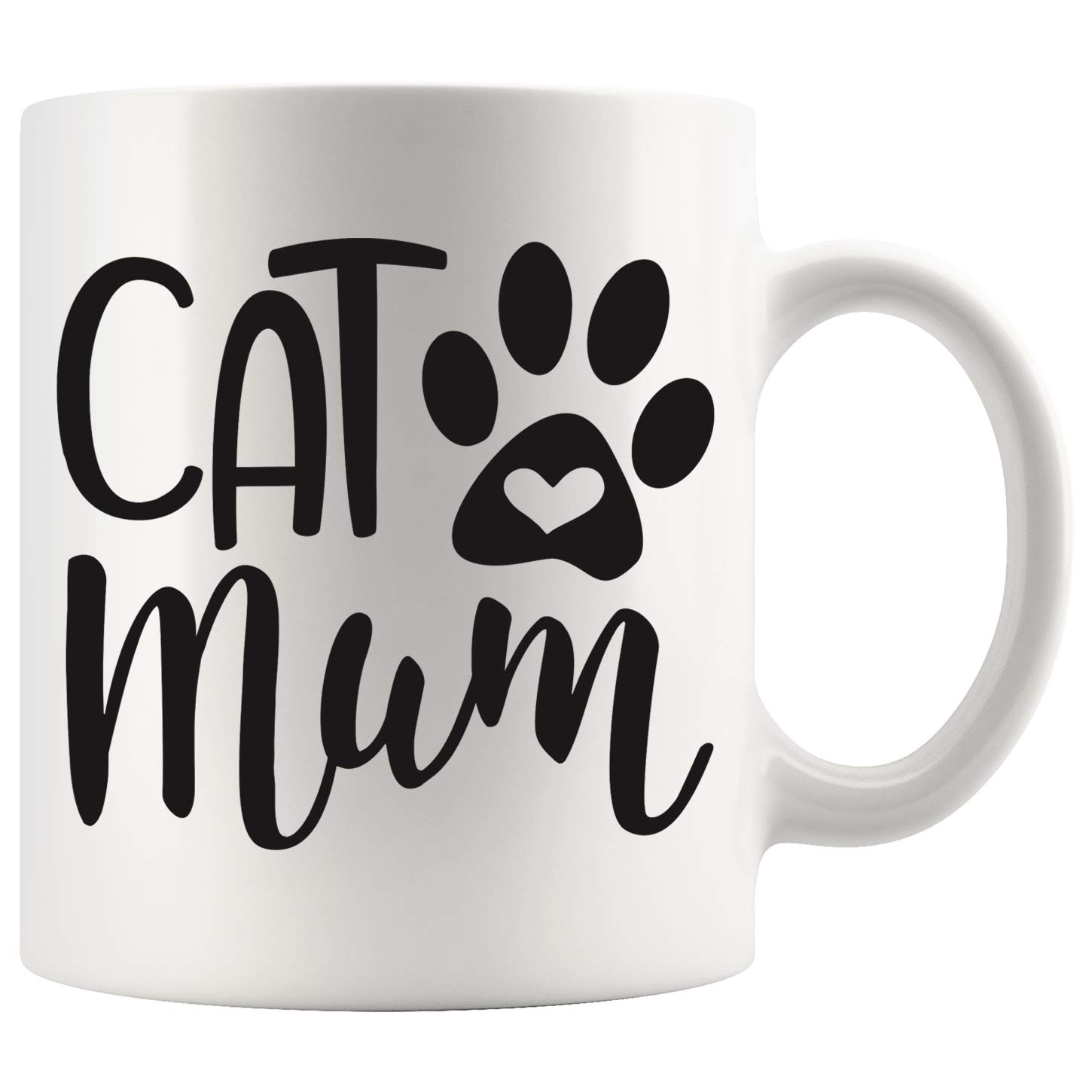 11oz Cat Mom Mug for Cat Lovers - Cute Ceramic Coffee Cup for Cat Owners - Perfect Gift for Fur Moms - Ideal for Morning Coffee, Tea, or Hot Chocolate at Home or Office