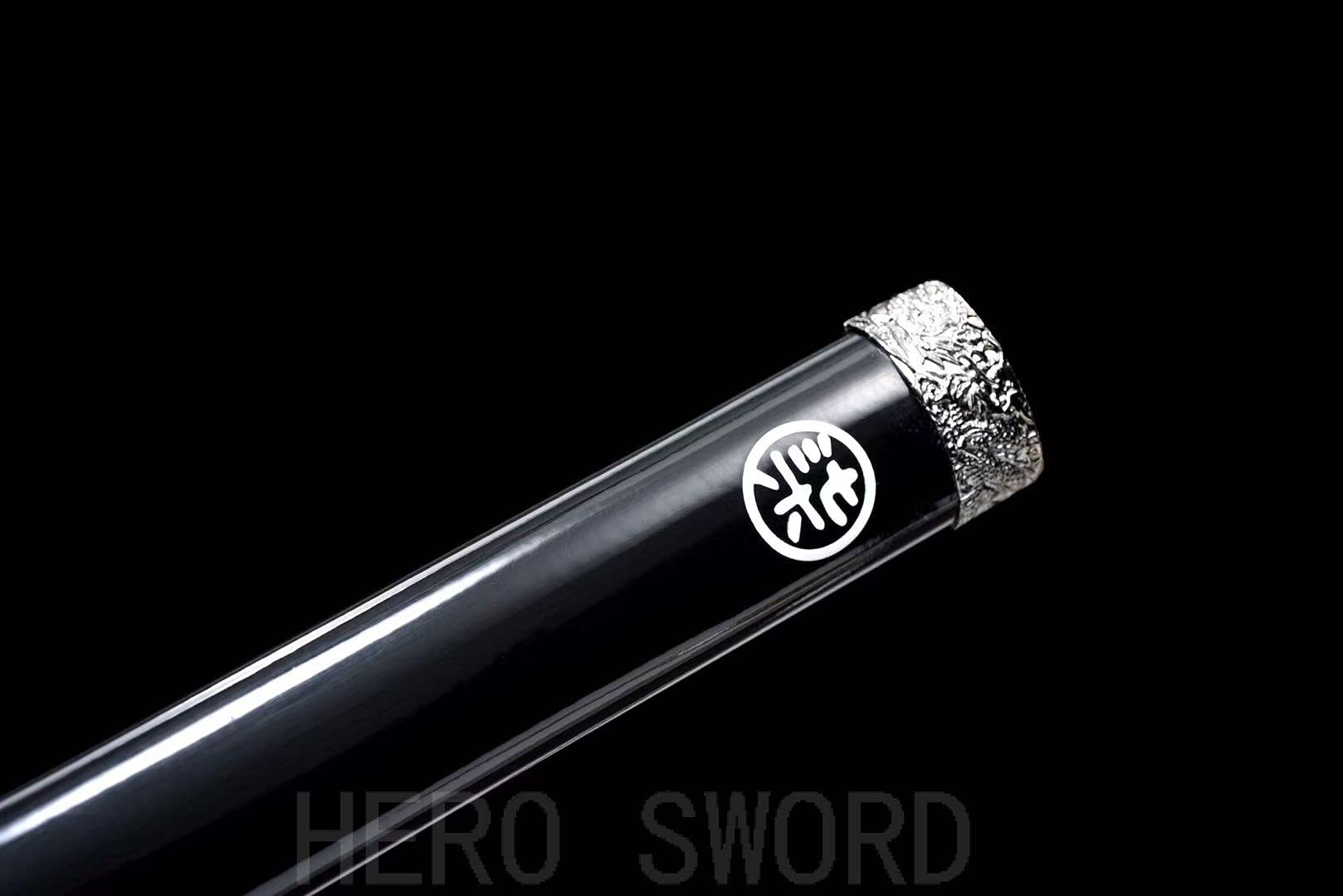 Assassin Five Six Seven Anime Replica Cosplay Katana - Shadow 柒 Japanese Samurai Sword with Blue Blade | Handmade 9260 Spring Steel | Perfect for Cosplay, Anime Conventions & Collectors (#5)